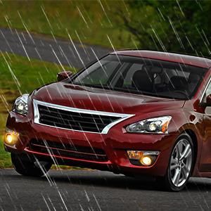 Nilight Fog Light Assembly Compatible with 2013 2014 2015 Nissan Altima Clear Lens w/H11 12V 55W Bulbs