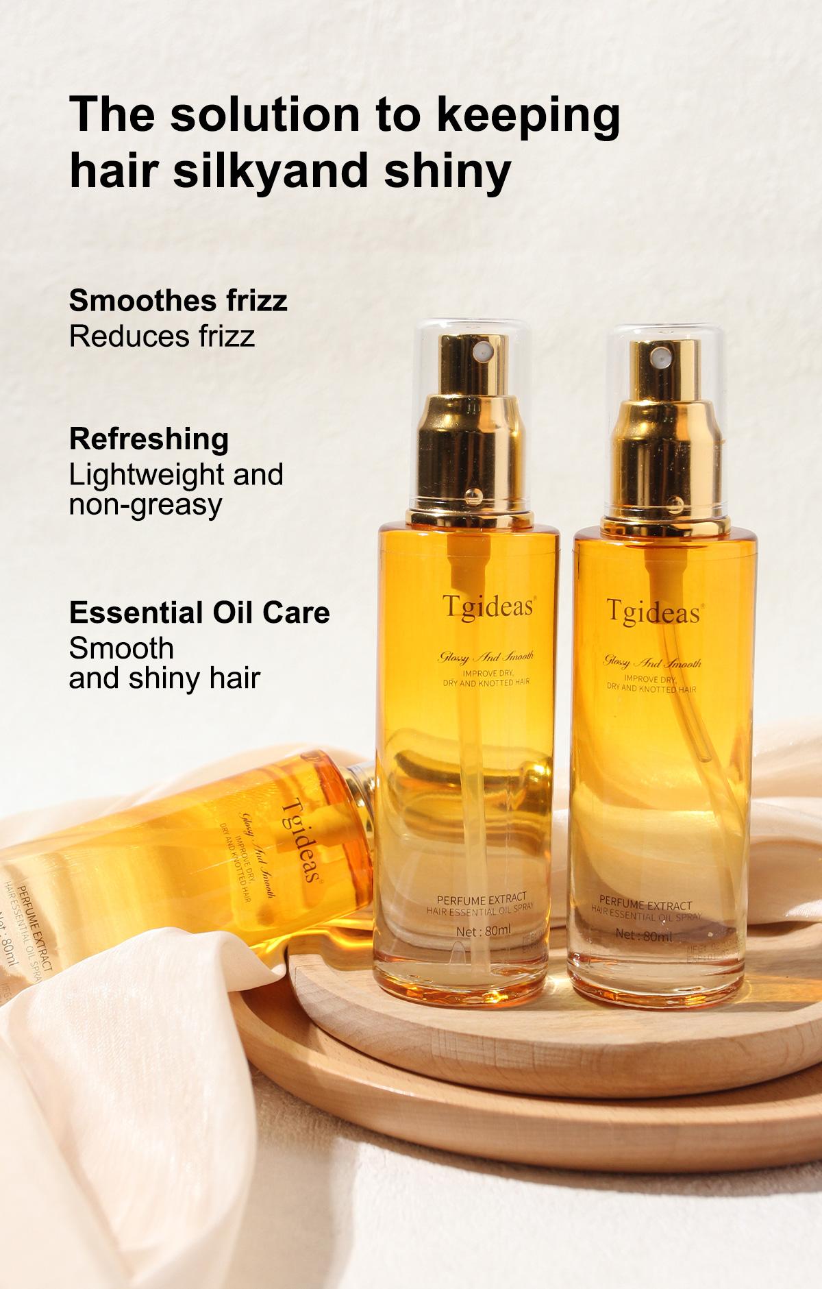 Tgideas 80ml Conditioning Oil 100ml Spray Scalp & Hair Strengthener Leave-In Conditioner Comforting Shampoo Cleanser