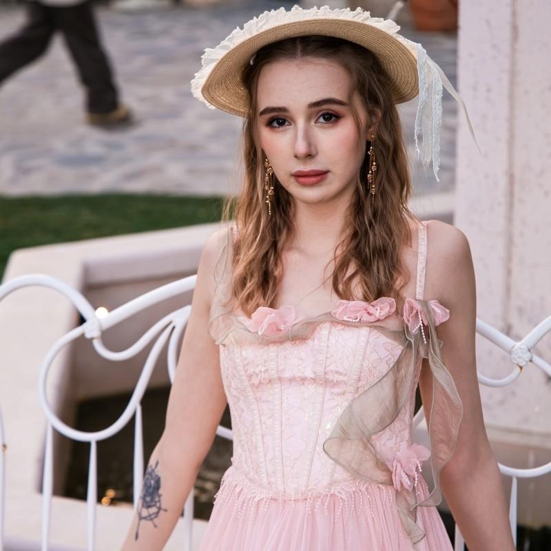 The Mystique Flora Corset Dress-LuminaVenus Dresses Autumn Women's Power Wardrobe Goddess Dress Alix Earle Dress Scuba Knit Dress Para Fiesta Elegant Fashion Casual Wedding Dress Elegance Adjustable birthday outfit Floral Curvy