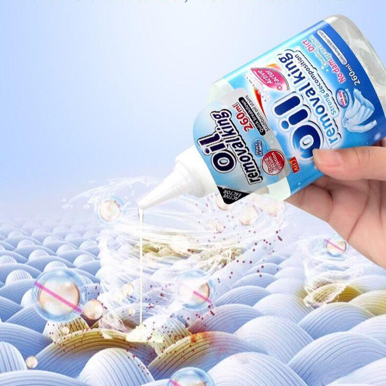 Clothing Stain Remover Spray 260ml – Powerful Laundry Spot Cleaner for Oil, Grease, Coffee, Ink & Food Stains – Quick Acting Formula for Clothes, Fabric & Shoes, Easy to Use, Gentle on Colors & Skin