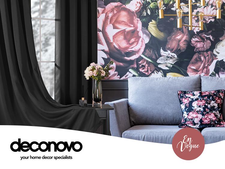 Total Blackout(100%) Curtains (2 Panels) - Deconovo Noise Reducing Drapes with Doubled Layer for Living Room & Bedroom curtain livingroom curtain