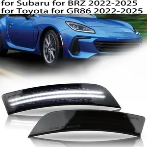 Replacement side badge light covers for 2022-2025 Toyota GR86 Base/Premium/Hakone and 2022-2025 Subaru BRZ Premium/Limited/tS, 2 pieces.