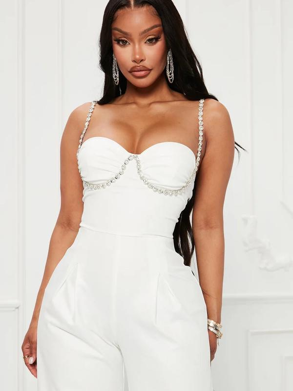 Let's Get Married Jumpsuit - White