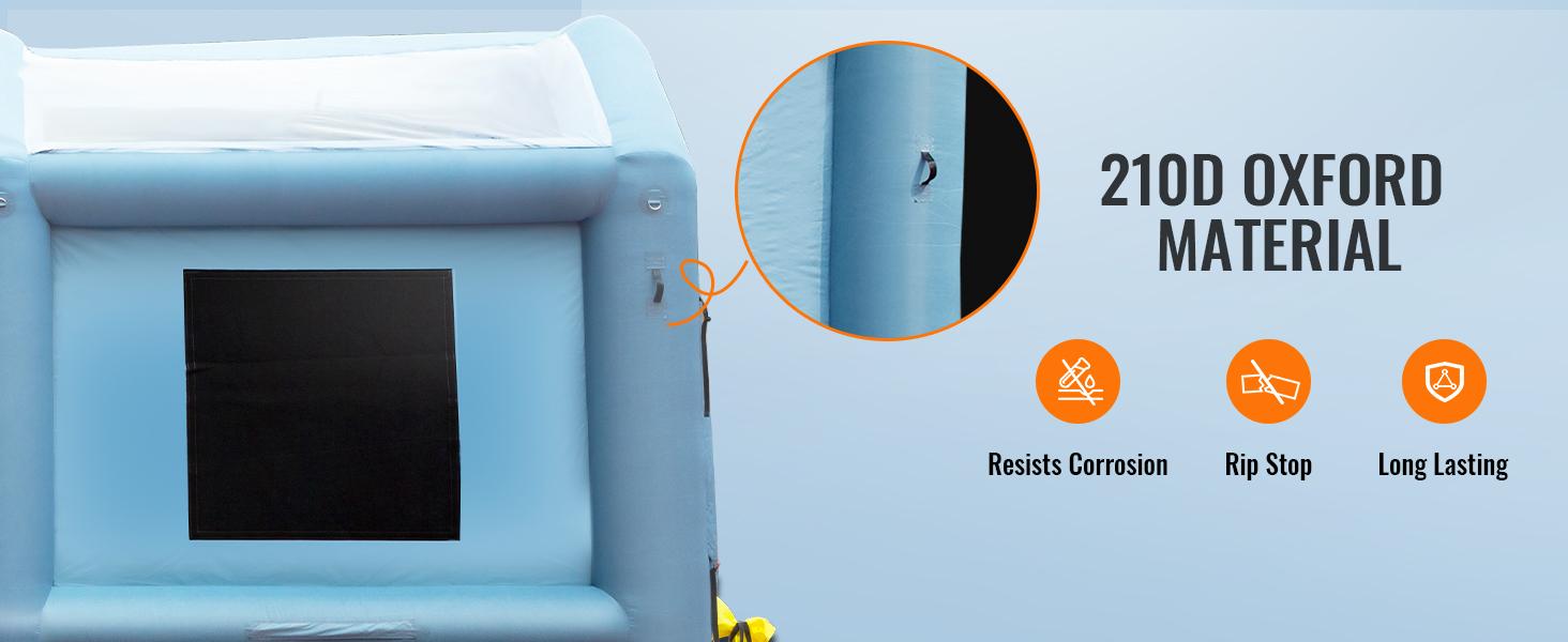 VEVOR Inflatable Paint Booth, TikTokShopBlackFriday, 20x10x8ft Inflatable Spray Booth, Car Paint Tent Air Filter System for Car Parking Tent Workstation Motorcycle Garage