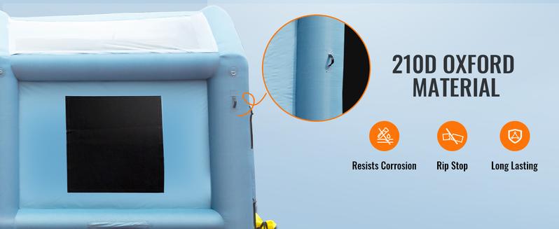 VEVOR Inflatable Paint Booth, TikTokShopBlackFriday, 20x10x8ft Inflatable Spray Booth, Car Paint Tent Air Filter System for Car Parking Tent Workstation Motorcycle Garage