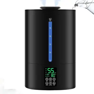 6L Cool and Warm Mist Humidifier for Bedroom Large Room, Top Fill Ultrasonic Humidifier with Essential Oil Diffuser, Quiet Adjustable Mist Air Humidifier with 360 Nozzle for Baby Nursery Home Plants Office