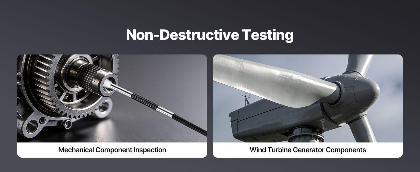 【Summerfinds】VEVOR 2-Way Articulating Endoscope, 1080P HD Lighted Waterproof Industrial Borescope with 0.15-inch Ultra-Slim Articulated Probe, 4.9FT Flexible Snake Scope for Car Automotive Engine Wall Inspection, Endoscope Borescope