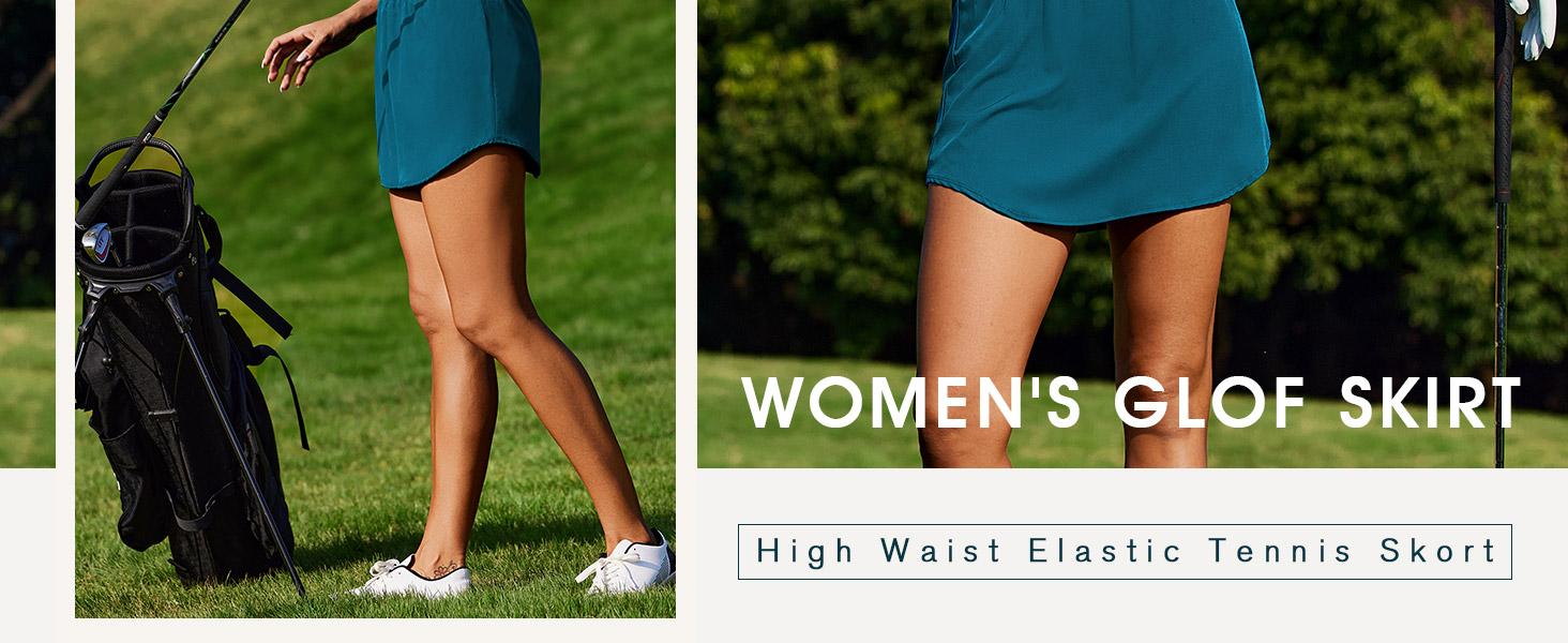 PINSPARK Golf Skirts for Women High Elastic Waisted Athletic Skort 2 Pockets Curved Hem Tennis Skirt for Pickleball Workout springtok Outdoorfun Activewear PINSPARK Golf Skirts for Women High Elastic Waisted Athletic Skort 2 Pockets Curved Hem Tennis Skirt for Pickleball Workout springtok Outdoorfun Activewear
