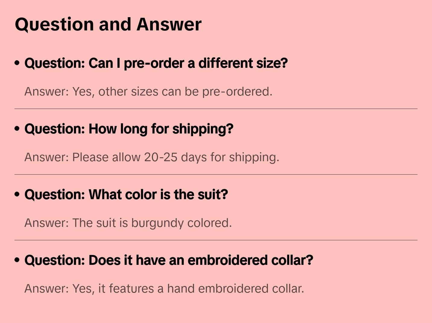 Burgundy Colored Two Piece Suit for Men with Hand Embroidered Collar