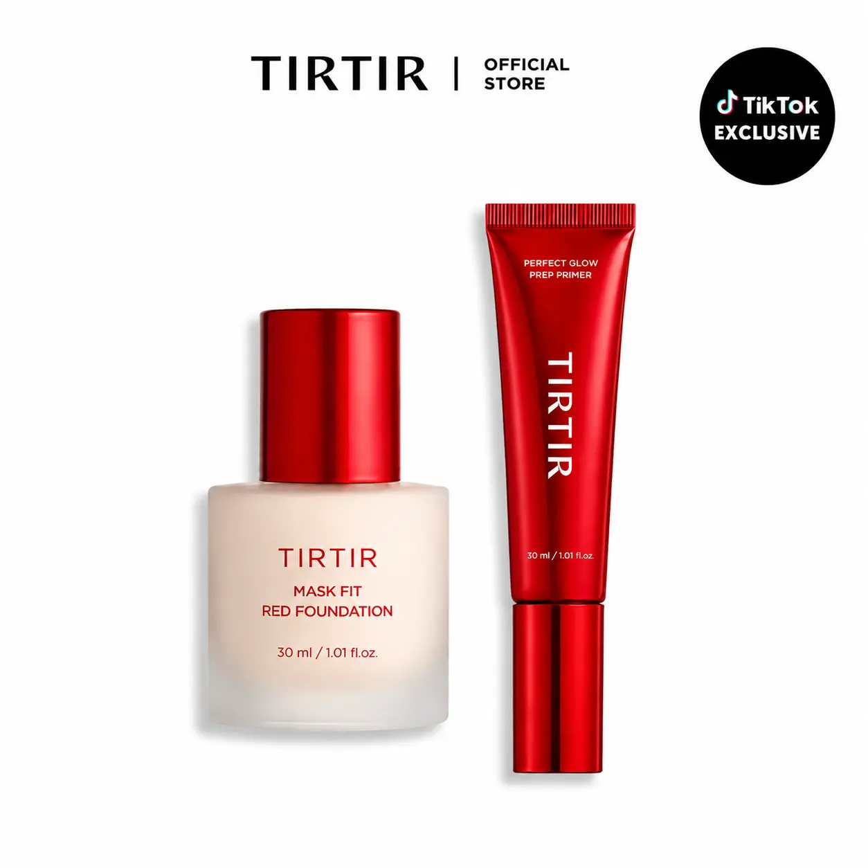[NEW] [TIRTIR Official] ALL DAY GLOW DUO l Mask Fit Red Foundation + Reflect Glow Prep Primer