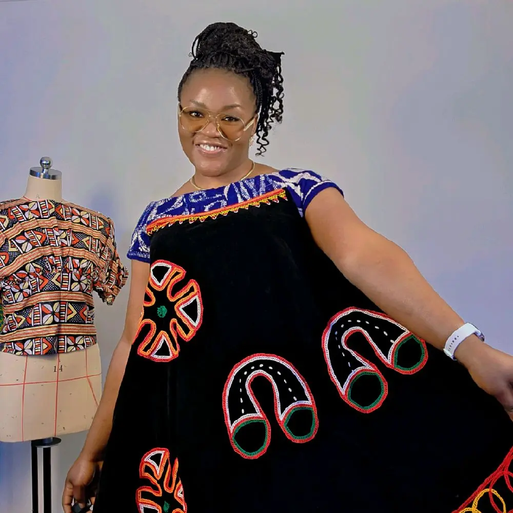 Handmade Bamenda Traditional Dress | Cameroon Cultural Outfit | African Embroidered Dress | Grassfields Attire | Women’s African Clothing