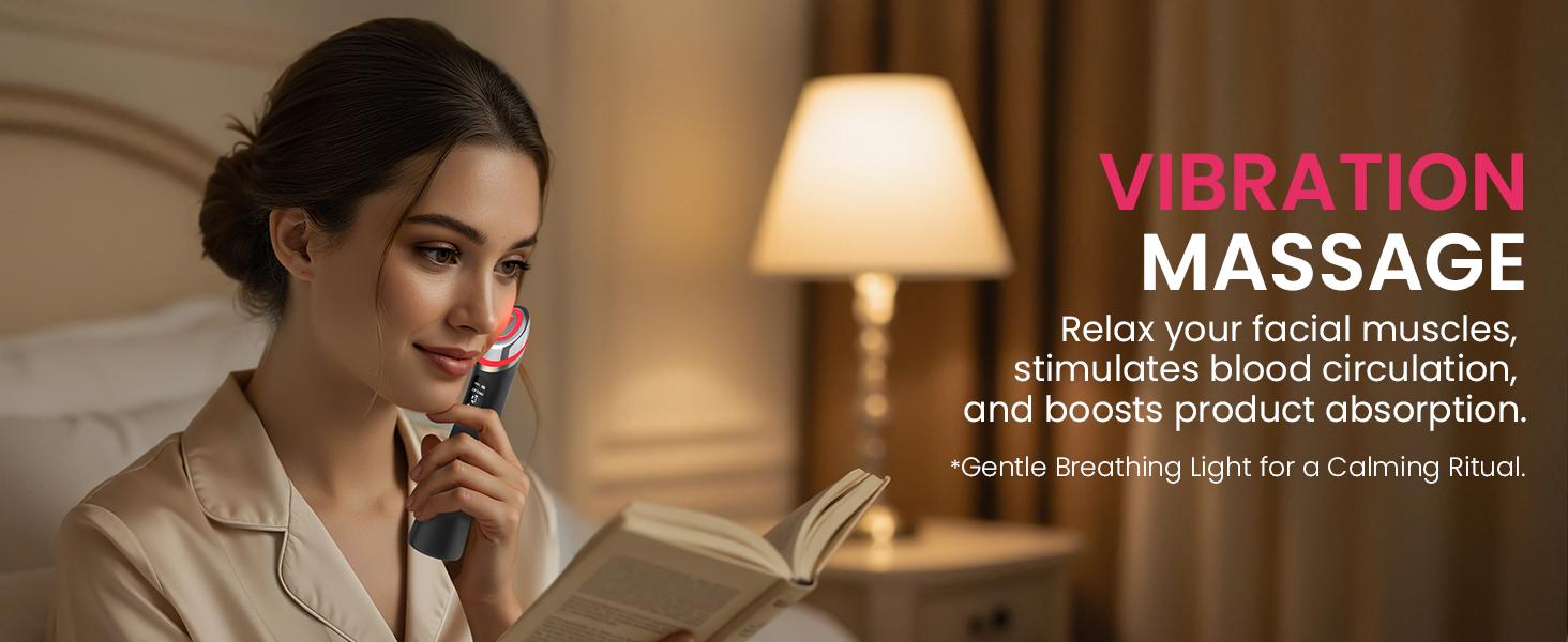 Face Lift Device – 8 in 1 Skin Tighten and Lift, LED Light Therapy for Wrinkles, Korean Skin Care, Spa-Grade Facial Massager Lift & Firm Beauty Massager (Black)