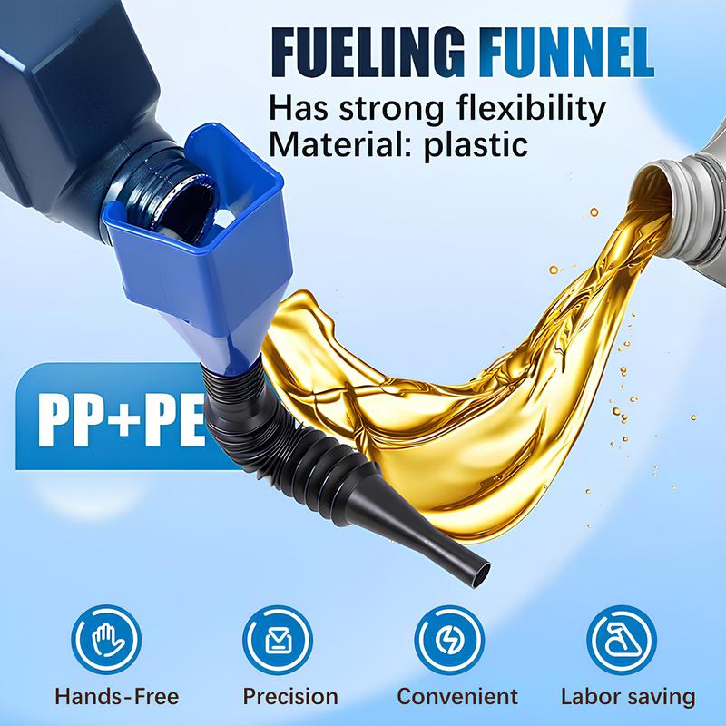 Oil Funnel for Automotive Use, Universal Flexible Fuel Funnel with Retractable Hose for Gas Transfer, Reusable Wide Mouth Gasoline Funnel for Cars, Trucks, Boats & Motorcycles, Easy to Clean Oil Funnel for Automotive Use, Universal Flexible Fuel Funnel with Retractable Hose for Gas Transfer, Reusable Wide Mouth Gasoline Funnel for Cars, Trucks, Boats & Motorcycles, Easy to Clean