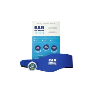 Ear Band-It Original + Putty Buddies Silicone earplugs combo set.  Authentic Ear Band-It Swimming Headband - Invented by Physician - Hold Ear Plugs in - The Original Swimmer's Headband - Doctor Recommended - Secure Earplugs