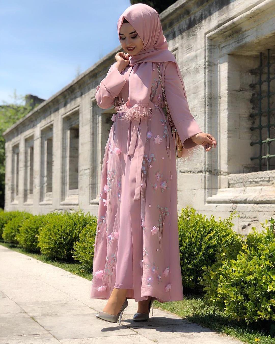 Lovely Floral Open Abaya