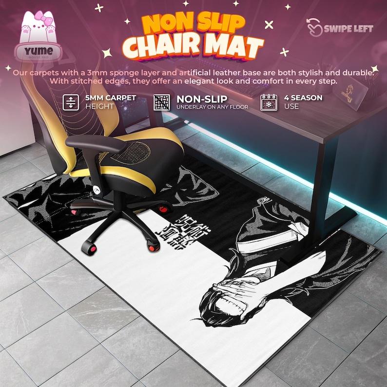 Jujutsu Kaisen Gojo & Geto Gaming Mouse Pad, Black and White Anime Desk Mat, Sorcerer Battle Pad, Stylish Manga Gift, Gojo Satoru Desk Mat