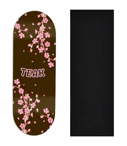 Heat Transfer Graphic Wooden Fingerboard Deck, Design Contest 2025 Winner, @Holo.fb - "Blossom"