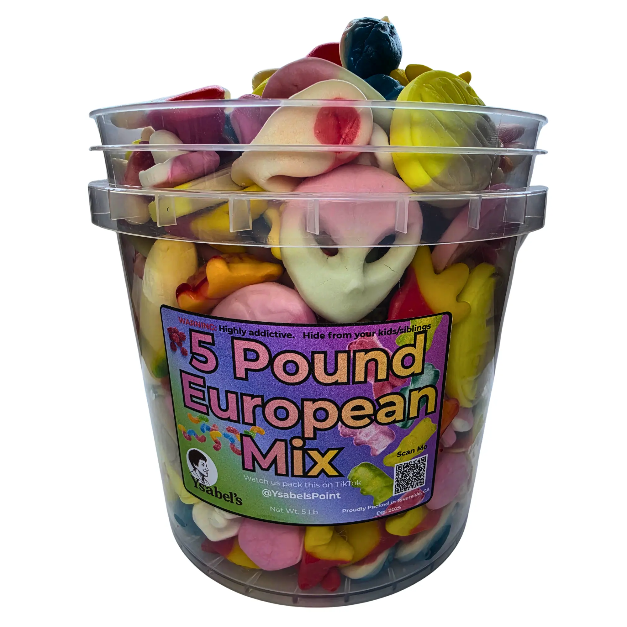 5 lbs Large Chewy Ambient Novelty Candy Bucket - Pick-and-Mix Mini Gummy Fruity Sweets Bundle with Whales, Turtles Gummies, Handpacked Fresh, Caramel Color, Chlorophylls, Flavor Explosion - Children's Party Snacks, Unique Gifts