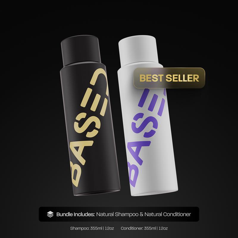 BASED Shower Duo | Shampoo + Conditioner | Deep Clean, Hydrates, Soothes Scalp, Boosts Volume | Fresh Peppermint | Premium Non-Toxic Formula | 12oz Each BASED Shower Duo | Shampoo + Conditioner | Deep Clean, Hydrates, Soothes Scalp, Boosts Volume | Fresh Peppermint | Premium Non-Toxic Formula | 12oz Each