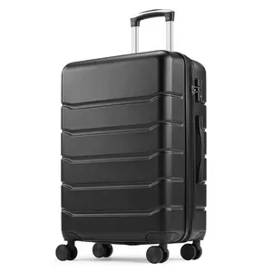 Hard Shell ABS Suitcase with Double Spinner Wheels, Lightweight Expandable Rolling Luggage with TSA Lock