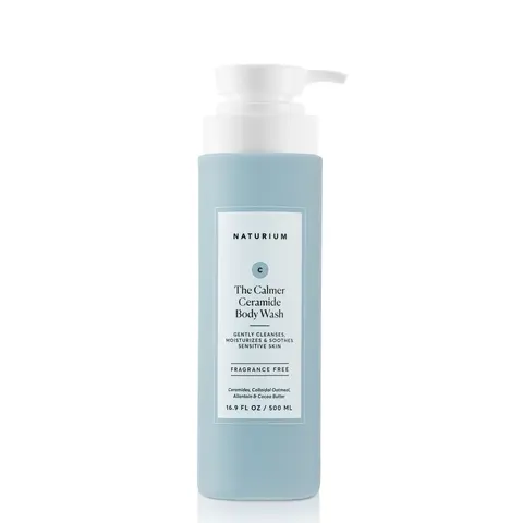 Naturium The Calmer Ceramide Body Wash (500ml) - Fragrance Free, Body Wash for Sensitive & Eczema Prone Skin