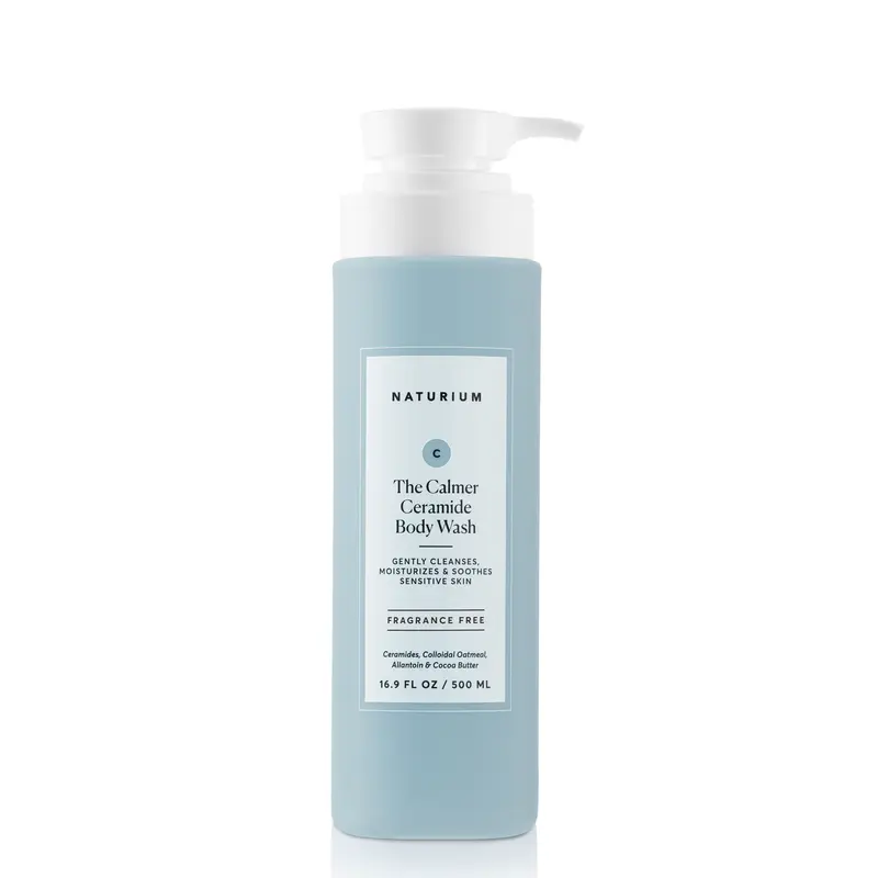 Naturium The Calmer Ceramide Body Wash (500ml) - Fragrance Free, Body Wash for Sensitive & Eczema Prone Skin