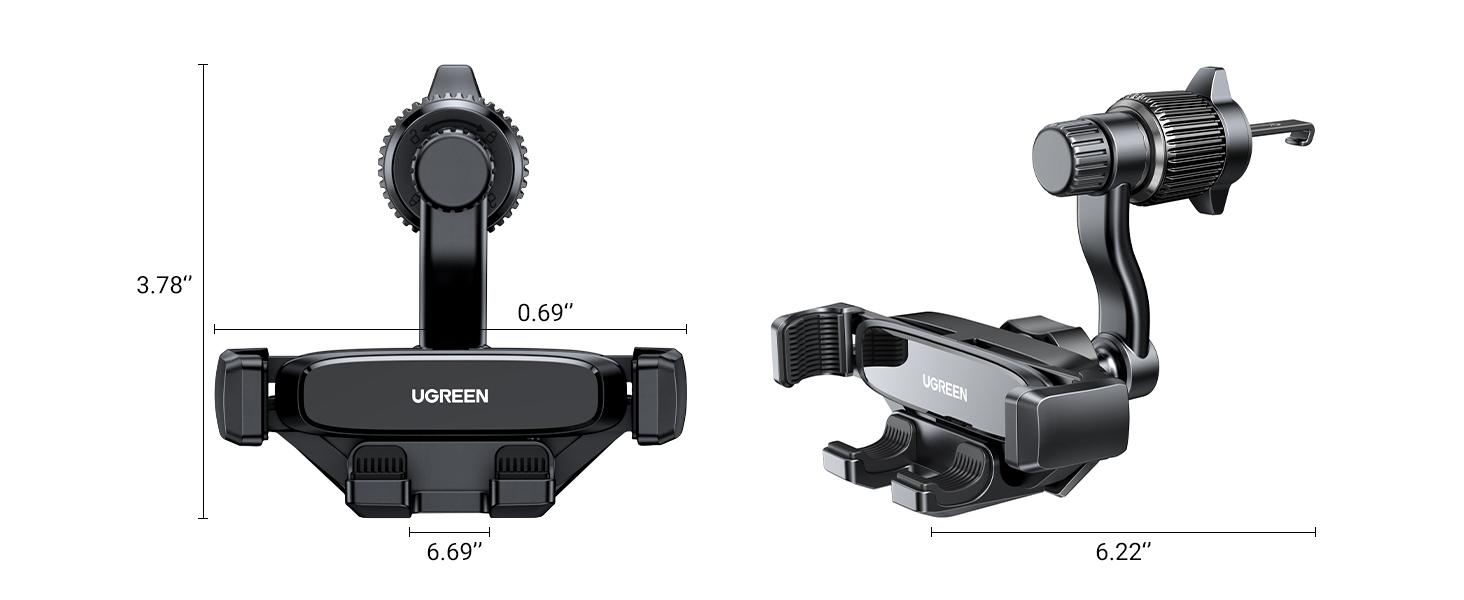 UGREEN Car Phone Holder 360 Degree Rotated Gravity Air Vent Phone Mount, Compatible with iPhone 17 16, Samsung, 360 rotation Cellphone Grip Stand-Deals for You,September Restock，TikTokShopBlackFriday ,TikTokShopHolidayHaul