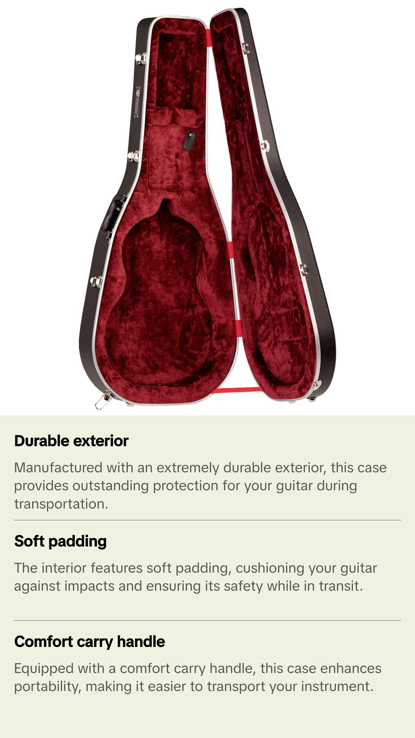 Tanglewood Molded Case for Folk and Orchestra Acoustic Guitars