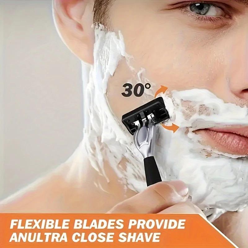 This classic men's razor comes with 72 ultra-sharp and durable blades, and its progressive design ensures a safe, smooth and painless shaving experience. Comes with 2 non-slip handles, perfect for holiday gifts