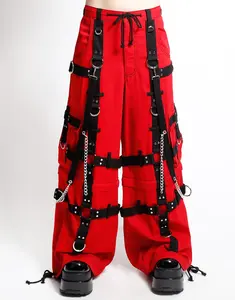 HARNESS DARK STREET PANT RED/BLK
