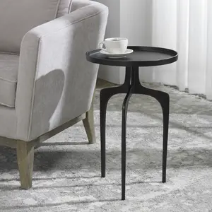 212 Main 15 x 22 x 15 in. Accent Table, Dark Brown
