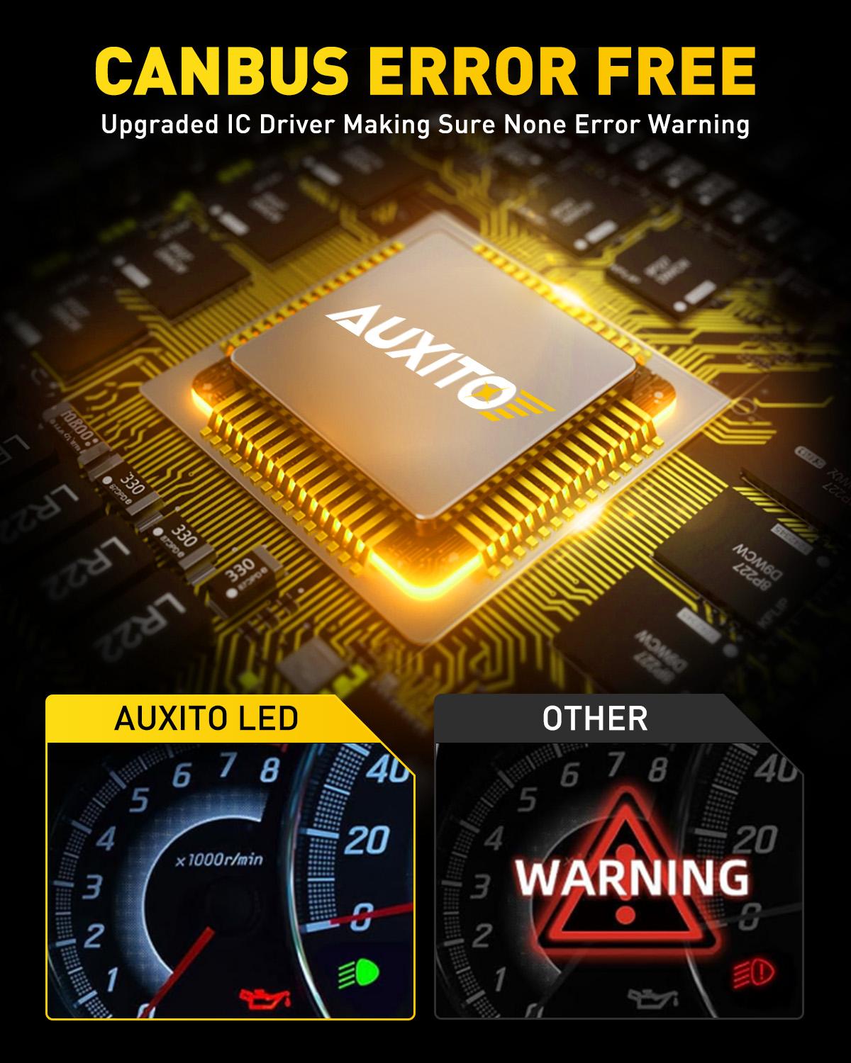 AUXITO 880 LED Fog Light Bulbs Bright White 4000LM 20W High Power DRL Headlight