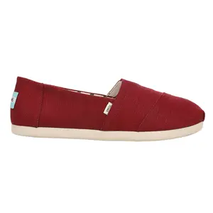 TOMS Mens Alpargata Classic Slip On Casual Shoes - Red