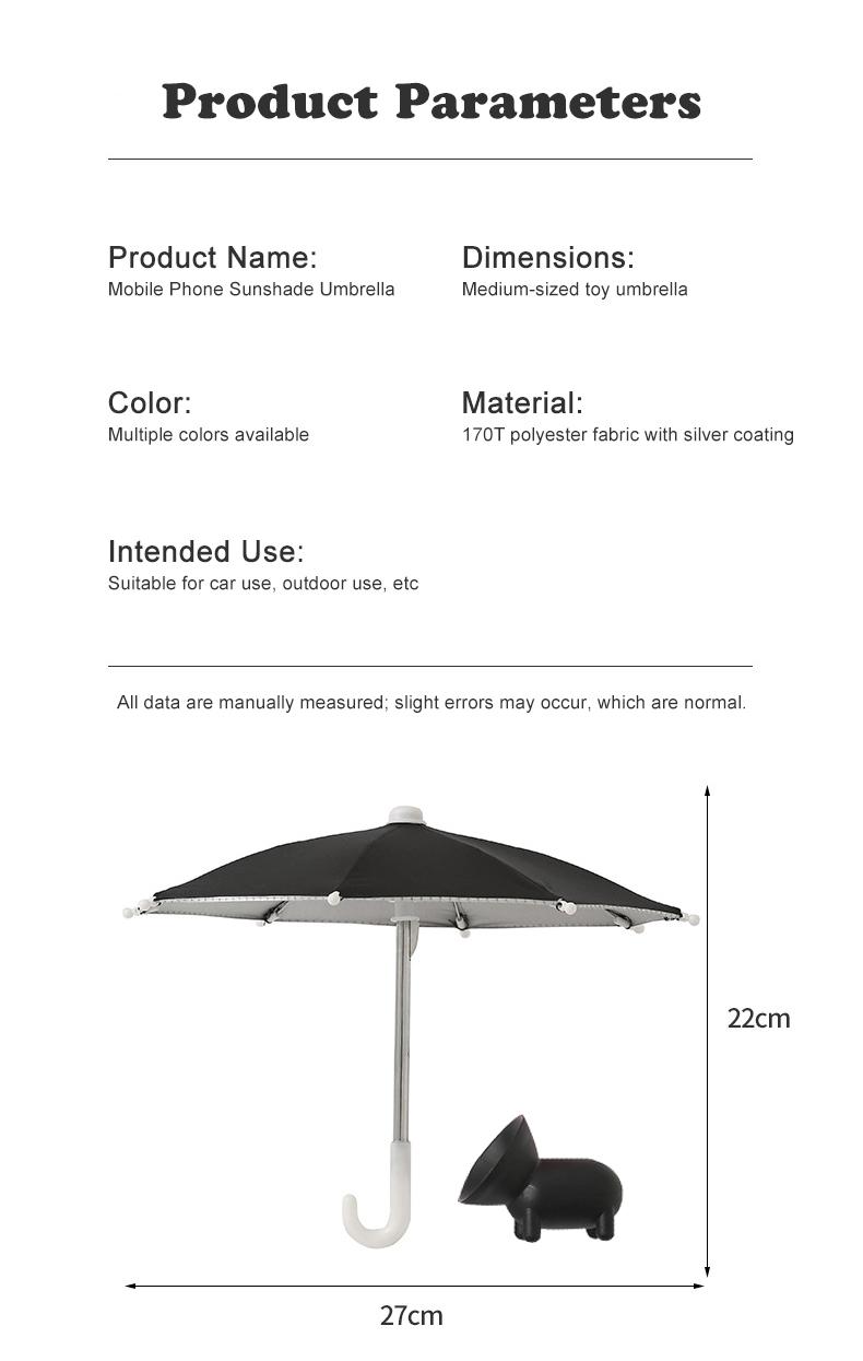 NiqueAura Protection Phone Umbrella for Sun Universal Adjustable Piggy Suction Cup Phone Stand with Sun Shade Cover NiqueAura Protection Phone Umbrella for Sun Universal Adjustable Piggy Suction Cup Phone Stand with Sun Shade Cover