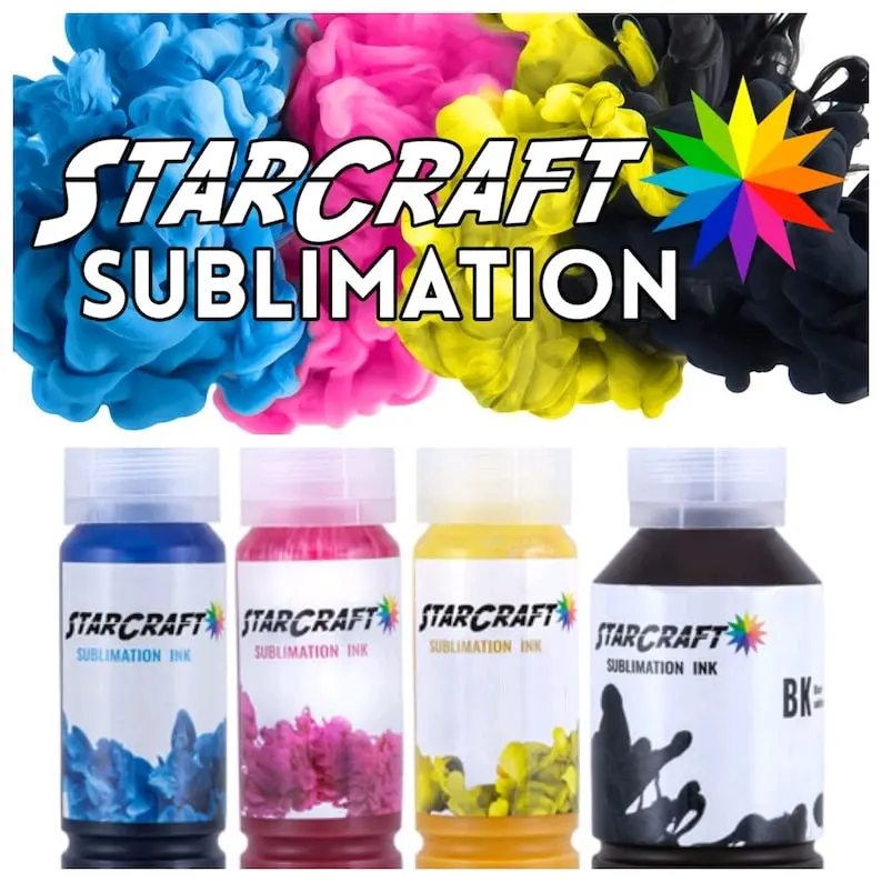Starcraft Sublimation Ink, 4 pack, craft, Sublimation, Starcraft ink, print and cut, crafts, tumblers, 4pk