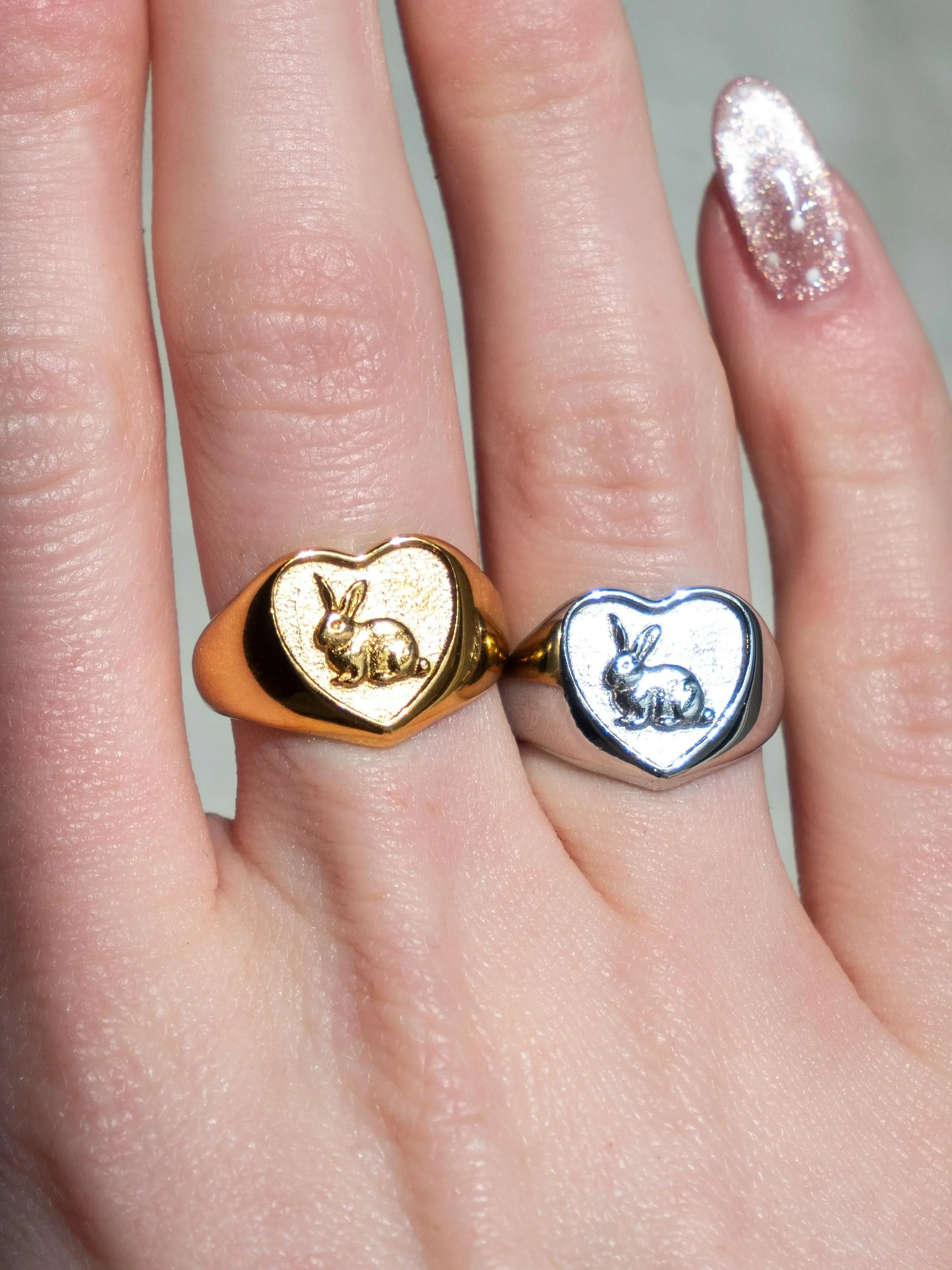 Bunny Heart Ring