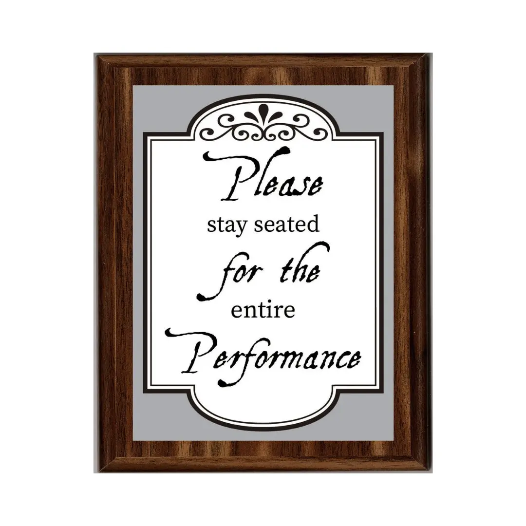 LEMONSODA Engraving Bathroom Plaques (Seated Performance, White)