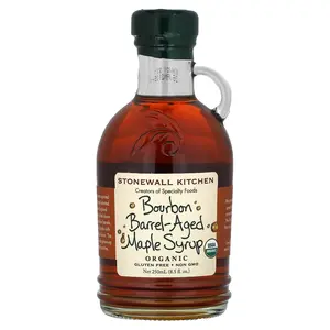 Stonewall Kitchen Organic Bourbon Barrel-Aged Maple Syrup, 8.5 fl oz (250 ml)