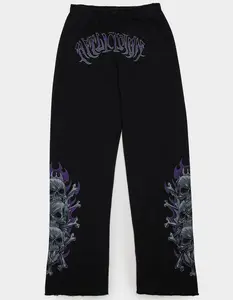 AFFLICTION Skeleton Mens Wide Leg Sweatpants