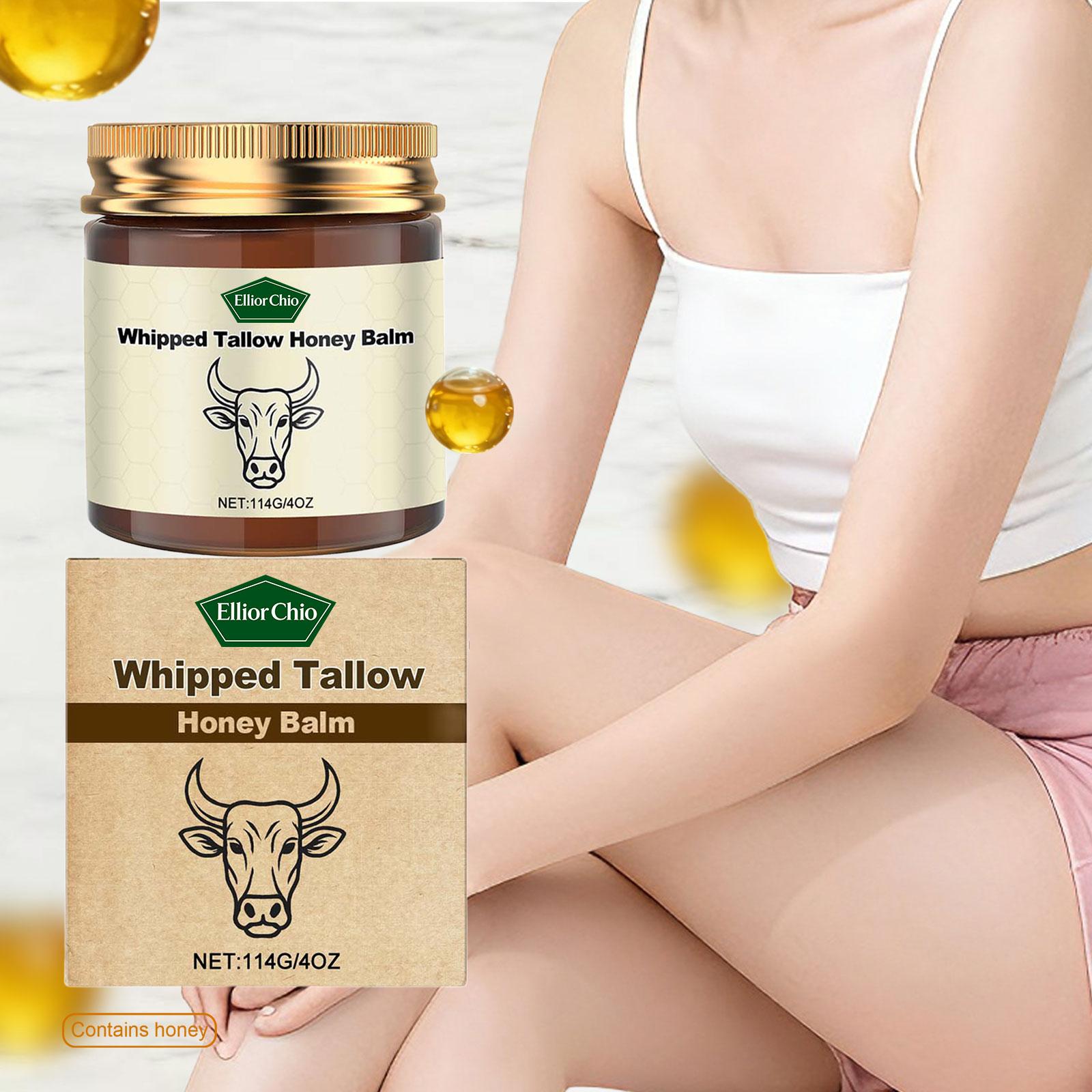 Whipped Grass-Fed Beef Tallow Honey Balm - 4 Oz,Moisturizing Cream for Soft, Smooth Skin - Handmade All-Natural Moisturizer - Lavender,hydrating, comfort, moisture boost cream, luminous firming cream, body care, hydrating dry skin Whipped Grass-Fed Beef Tallow Honey Balm - 4 Oz,Moisturizing Cream for Soft, Smooth Skin - Handmade All-Natural Moisturizer - Lavender,hydrating, comfort, moisture boost cream, luminous firming cream, body care, hydrating dry skin
