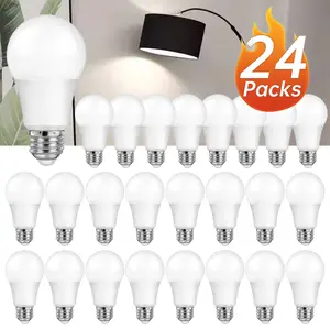 2/4/12/16/24 Pack Daylight White 5000K A19 E26 LED Bulb, 60 Watt Equivalent, 750 LM, 80+CRI, E26 Head, Efficient 8.5W White LED Bulb for Bedroom, Office