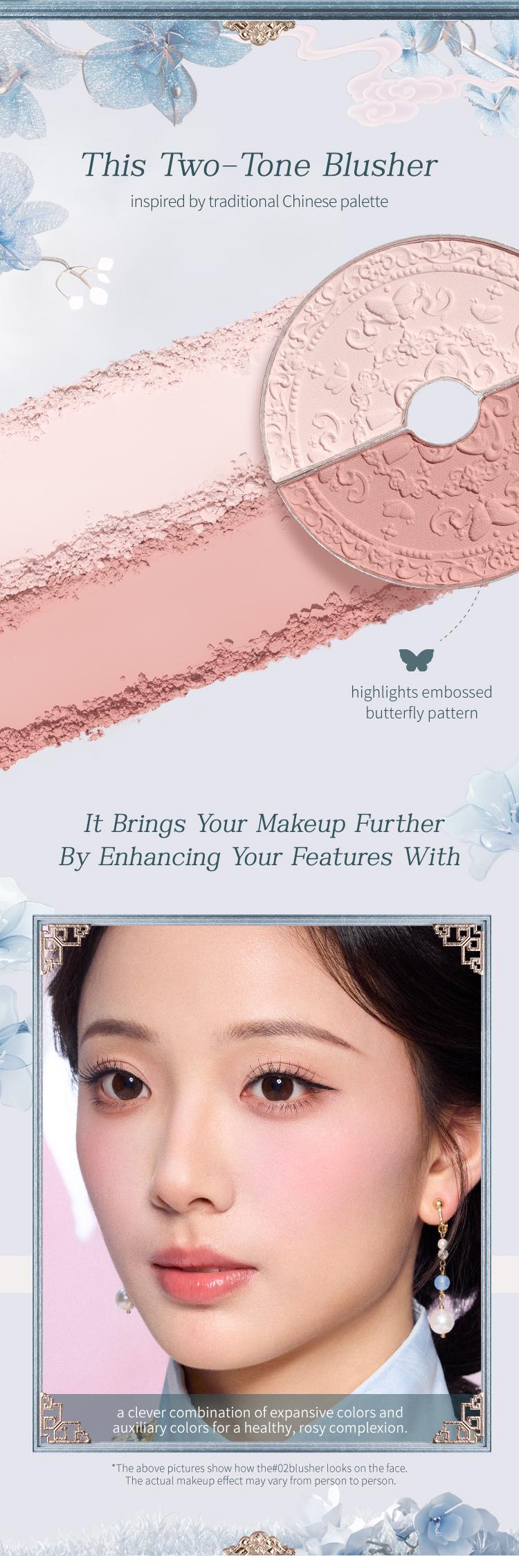 Flower Knows Butterfly Cloud Collar Collection Rouge Box Highlighting & Blush Duo, dealsforyoudays