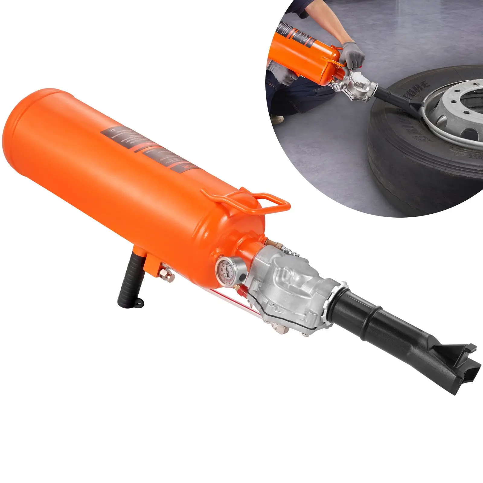 【summerfinds】VEVOR Tire Bead Seater, portable tire bead seater for tubeless tires, 3.2 Gallon 87-116 PSI Handheld Air Bead Blaster Inflator for Car, SUV, Light Truck, E-Bike, RV, ATV - Tire Repair Tool