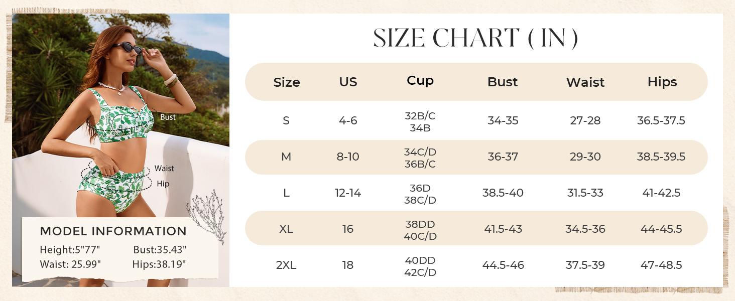 Hanna Nikole Modest Swimsuits for Women 2026 High Waisted Bikini Sets Tummy Control Tie Cut-Out Bathing Suits