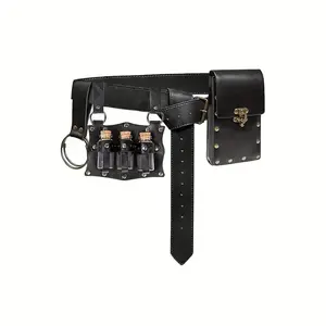 Vintage Phone Waist Bag, Steampunk Medieval Renaissance Wallet, Halloween Costume Accessory, 3 Bottle Set, Retro Style, Waist Bag Holder