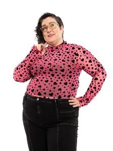 Hot Pink Heartbreaker Mesh Top NO RESTOCK!