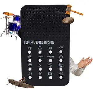 Audience Sound Machine with 16 Cheers, Boos, Applause, Cheering, Cricket Noises, Rim Shot, Record Scratch - Portable Electronic Audience Themed Sound Maker for Kids with 16 Effects - Practical Joke