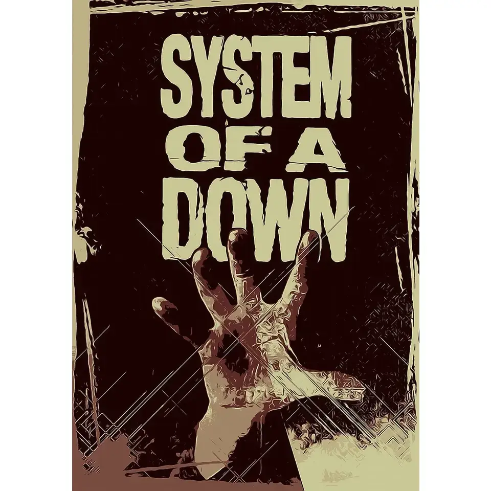 SYSTEM OF A DOWN Poster , Rock Bands Music Posters Prints Wall Art Home Decor