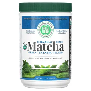 Green Foods Ceremonial Grade Matcha Green Tea Energy Blend, 11 oz (312 g)