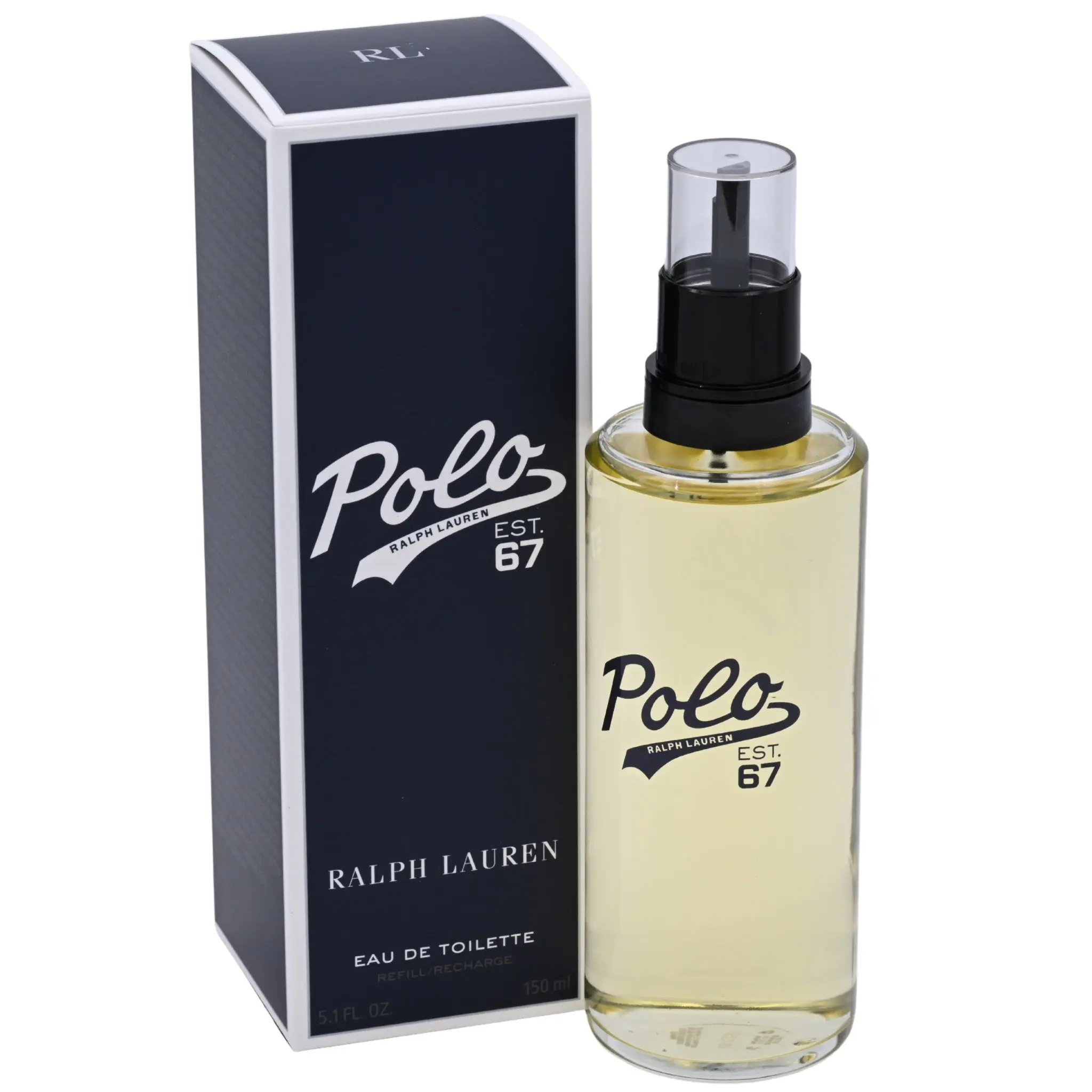 Ralph Lauren Polo Est. 67 Men's Classic Eau de Toilette Refill Bottle, 5.1 oz (150 ml) Daily Wear Spray - Pineapple-Citrus Infused Confident Masculine Fragrance, New in Retail Box, Sporty Freshness, Men's Cologne, Fragrances, Signature Scent, New Retail B